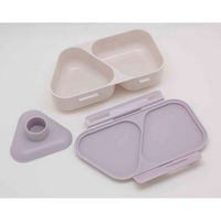 オーエスケー 弁当箱 1段 465ml おにぎりランチケース ピーナッツ ファンシー パープル 456290 1個（直送品）