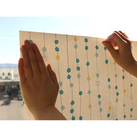 明和グラビア 浴室目隠しシート 46×90cm 目隠し シート 浴室 ブルー 428405 1個（直送品）