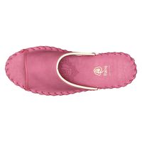 パンジー スリッパ レディース ルームシューズ(日本製・防汚素材) ブラック LL(24.5cm～25.0cm) 9505J1足（直送品）