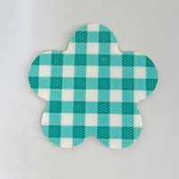 おしゃれ着ネット フック付　ギンガムグリーン 1個