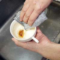 汚れをかきとる メッシュクロス たわし コンロ・シンク洗い 焦げ落とし キズつきにくい 1パック（3枚入）ファイン