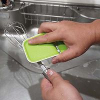 キッチンブラシ 開いてはさめる パクッとブラシ 挟んで洗える キッチン用ブラシ たわし 1個 ファイン