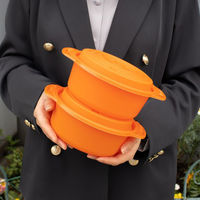 弁当容器 copotte丸鍋 大 オレンジ 00700433 1ケース(450個(50個×9))（直送品）