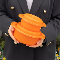 弁当容器 copotte丸鍋 小 オレンジ 00700439 1ケース(800個(50個×16))（直送品）