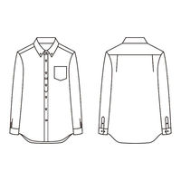 住商モンブラン ストレッチシャツ シャツ 兼用 長袖 黒/グレー M SS004-93_M 1点（直送品）