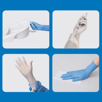 サラヤ ニトリルグローブ ソフトフィット M ブルー 粉無手袋 医療病院 50990 1箱(1個(250枚入)x10)（直送品）