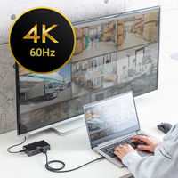 サンワサプライ USB20Gbps TypeーCケーブル（デュアルスクリューロック・240W） 1本