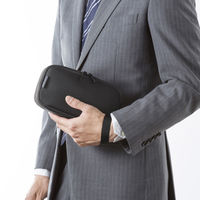 サンワサプライ トラベル小物ポーチ（W215×D115×H65mm・ブラック） INーAD12BK 1個