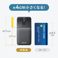 サンワサプライ 静音Bluetoothマウス（5ボタン） MAーBBS526GY 1個