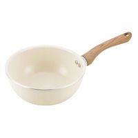 カクセー IH対応 セラミックC 深型20cm ウォームアイボリー NB-42 1個（直送品）