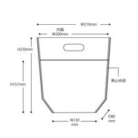 ヘッズ フォトプリントジップ付バッグ／竹カゴーＳＳ（３０枚） PPA-ZSS 1セット(1袋(30枚入)×20)