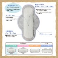 【生理用品】 ナプキン ふつうの日昼用 羽つき 25.5cm オーガニックコットン ナプキン 肌ケアタイプ 1セット（16個×3）コットン・ラボ