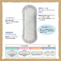 【生理用品】 ナプキン ふつうの日昼用 羽なし 25.5cm オーガニックコットン ナプキン 肌ケアタイプ 1セット（16個×3）コットン・ラボ