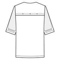 サーヴォ 衿なし・五分袖調理衣 ホワイト LL TP391-A9 1着（直送品）