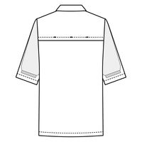 サーヴォ 衿つき・五分袖調理衣 ブラック L TP390-B9 1着（直送品）