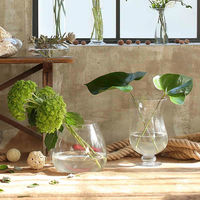 ダルトン 花瓶 ガラスベースE コンストリクション L 直径16.5×高さ30.5cm 414191 1個（直送品）