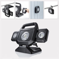 サンワサプライ  高輝度LED投光器（充電式） LED-FL1BK（直送品）