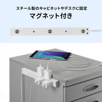 サンワサプライ  スリム雷ガードタップ（3m） TAP-SPSLIM8N-3（直送品）