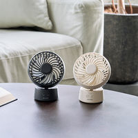 ライフオンプロダクツ ラウンドミニデスクファン 首振り機能付 ダークグレー PBAF005-DG 1台