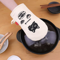 サンベルム キャンバス ミトン 手袋 鍋つかみ ネコ K74700 1個