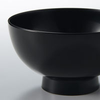 無印良品 河和田塗り汁椀 黒 約直径１２×高さ６．５ｃｍ 良品計画