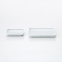 無印良品 白磁正角皿 小 約幅１２×奥行１２×高さ２ｃｍ 良品計画