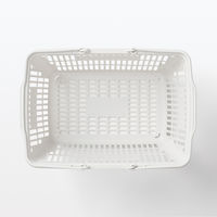 無印良品 ポリプロピレン 買い物かご 約幅３８．５×奥行２７×高さ２２ｃｍ 1セット（1個×10） 良品計画