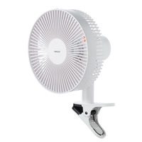 YAMAZEN 23cm クリップ扇風機 風量2段階 YCS-E232(W) 1台
