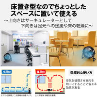 YAMAZEN 30cm 風洞扇 扇風機 最大風速150・180m/分(50・60Hz) WTF-30 1台