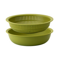 吉川国工業所 米とぎにも使えるザルとボウル（6点セット） ＬＢＫー10_Ｇｒ 1セット