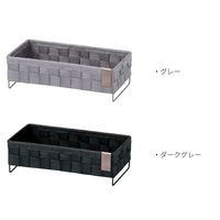 サンリツ KLEANE ZERO抗菌PPバンド素材の客室用アメニティートレイ ダークグレー 　1個