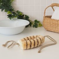 亀の子束子西尾商店 ボディケア用 健康たわし タムラさんひも付き 柔らかい 　1個