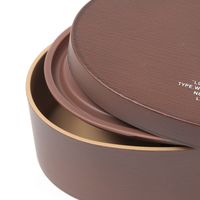 わっぱ風小判型ランチボックス ブラウン LAKOLE/ラコレ