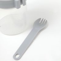 持ち手付きサラダボトル グレー LAKOLE/ラコレ