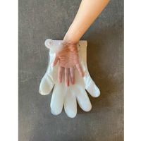 富士商 片手で装着できるワンタッチ ポリエチ手袋 白クリップ付 キッチン使い捨てお掃除 F22063 1個(100枚入)（直送品）