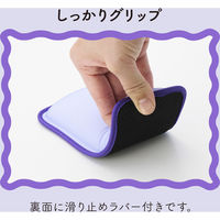 リストレスト パームレスト ショートサイズ 手首 負担軽減 ウェーブデザイン パープル MOH-UKS01PU エレコム 1個（直送品）