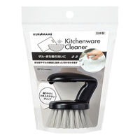 キッチンブラシ 握りやすい ゴシゴシ洗える まな板・ザル・調理器具洗い ブラック 日本製 1セット（1個×5）まめいた