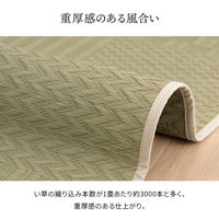 イケヒコ 市松紋 花ござ 2550×2550mm 1031360011902 1枚（直送品）