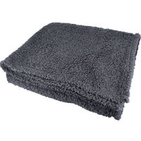 iiもの本舗 hokotto シープボアひざ掛け 大判サイズ 100×140cm チャコール 4589596695204 1枚（直送品）
