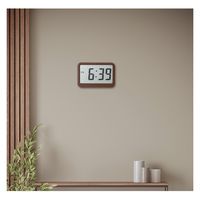 アデッソ 革風 電波クロック FLC-05DBR 1台（直送品）