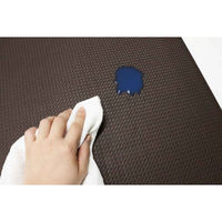 オカトー キッチンマット 衝撃吸収PVCキッチンマット 45×240cm 無地 ブラウン 441873 1個（直送品）