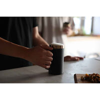 シービージャパン ビールジョッキ 500ml 喉越しを楽しむジョッキ 保冷 真空二重構造 ステンレス ブラック 459424 1個（直送品）