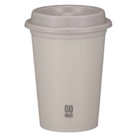 シービージャパン コンビニカップ フタ付き M GOMUG QAHWA 保温 保冷 ステンレス アイボリー 469551 1個（直送品）