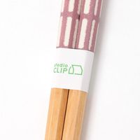 格子柄カラー箸 ピンク studio CLIP