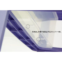 サンコープラスチック 引き出しケース エルピス AF-403 ストーンブルー 4973230177650 1個