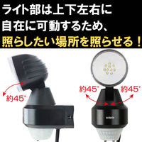 大進 人感 センサーライト AC コンセント 屋外 LED 防雨 DLA-N4T100 1セット（1台×2）（直送品）