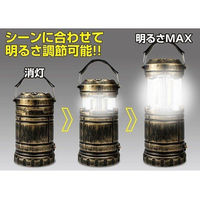 懐中電灯にもなるLEDランタンゴールド DLB-005LTDG 1丁（直送品）