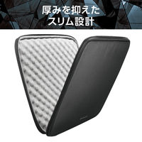 エレコム パソコンケース 13.3インチ 衝撃吸収 コンパクト スリム 撥水加工 黒 ZSBーIBTHP13BK 1個