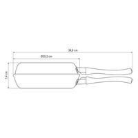 TRAMONTINA ノンスティックオムレツフライパン 深 20cm 20123/020 1本（直送品）