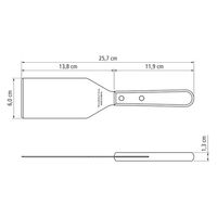 TRAMONTINA スクレイパー レッド 21164/175 1本（直送品）